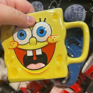 Universal Studios Spongebob Sculpted Ceramic Coffee Mug New